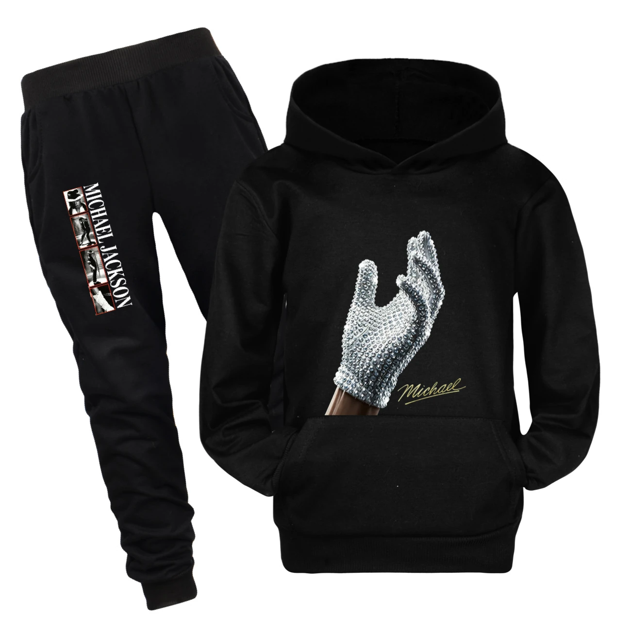 Spotlight Adventure Hoodie & Jogger Set, Style 15 · Set · Black
