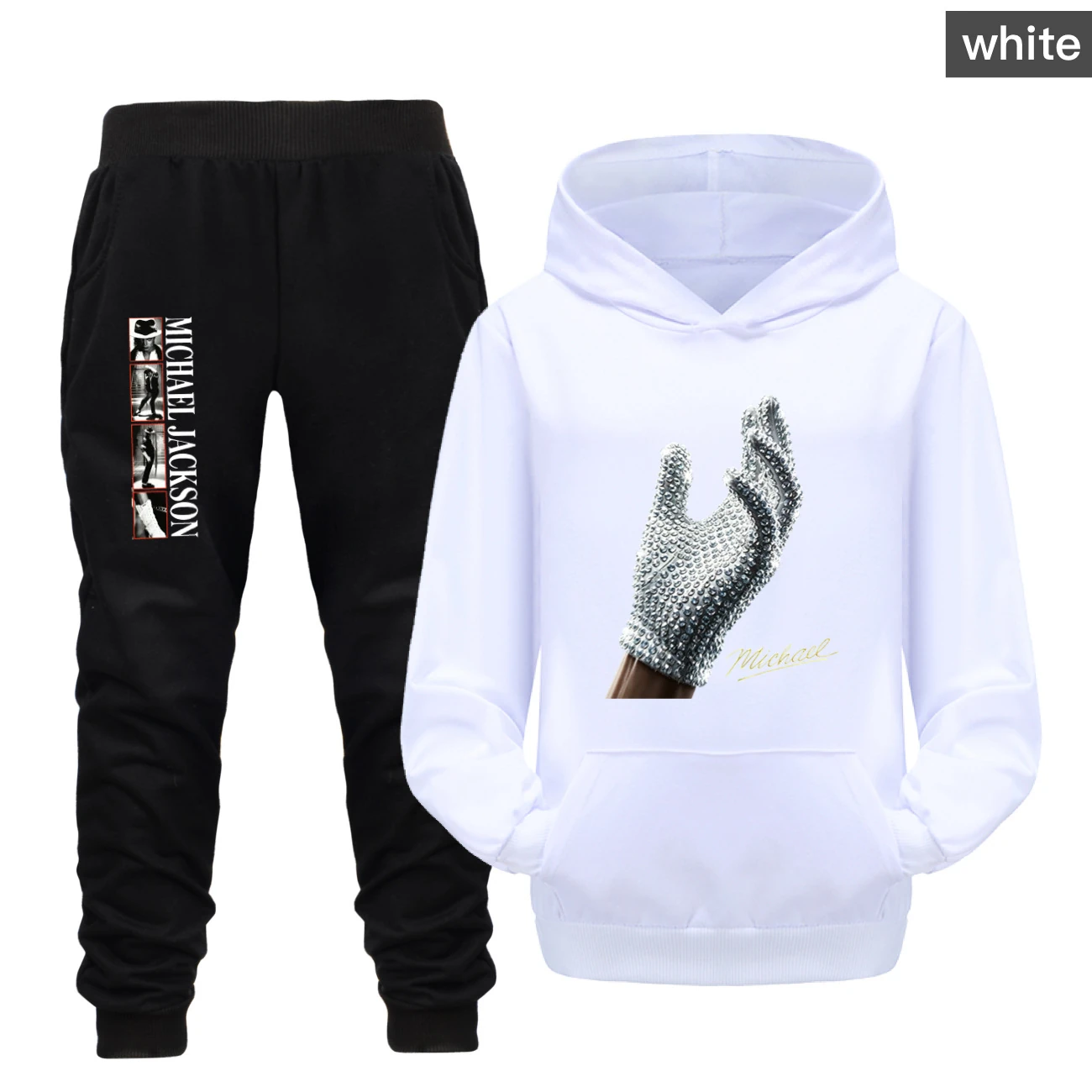Spotlight Adventure Hoodie & Jogger Set, Style 26 · Set · White