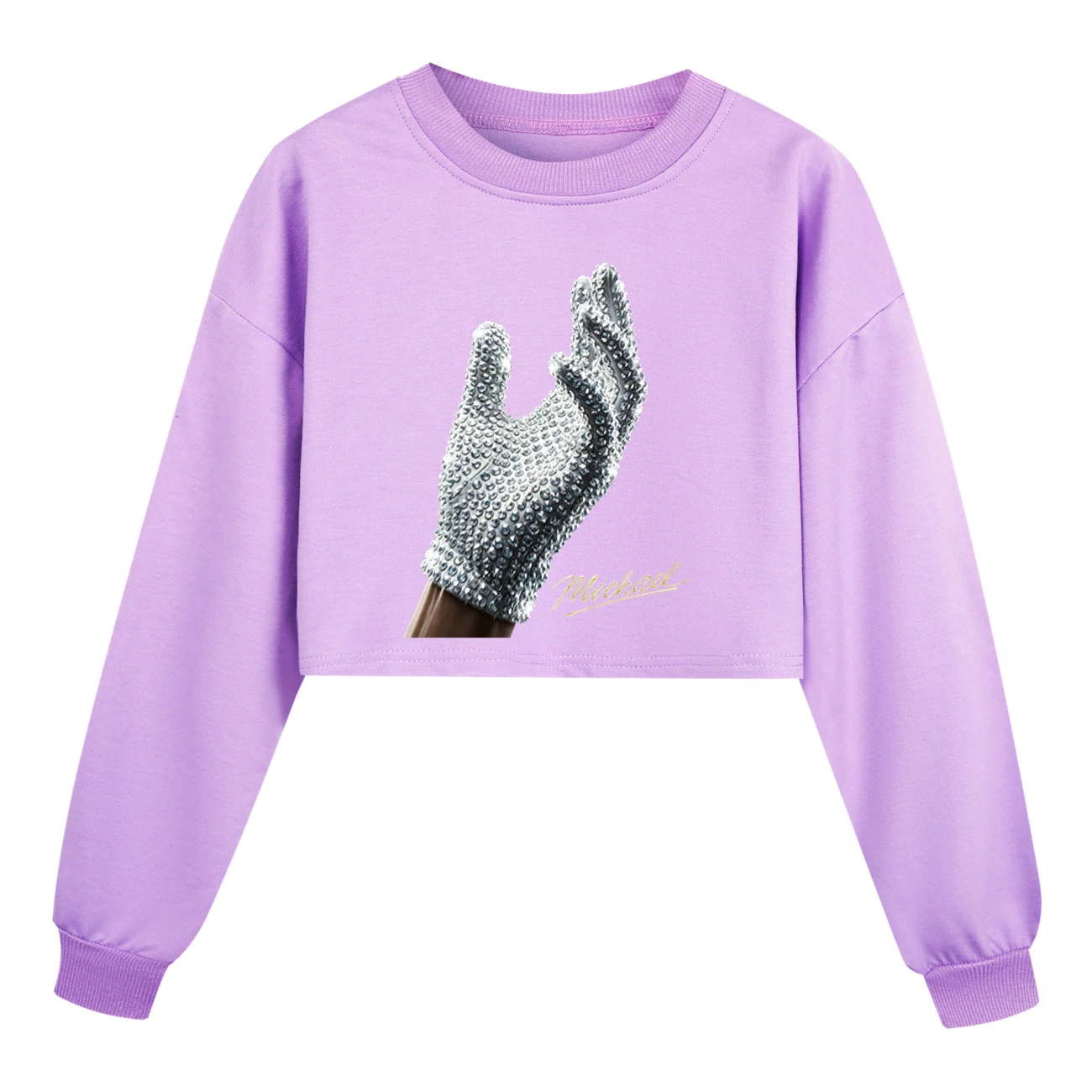 Spotlight Cropped Sweatshirt Play Set, Style 01 · Purple