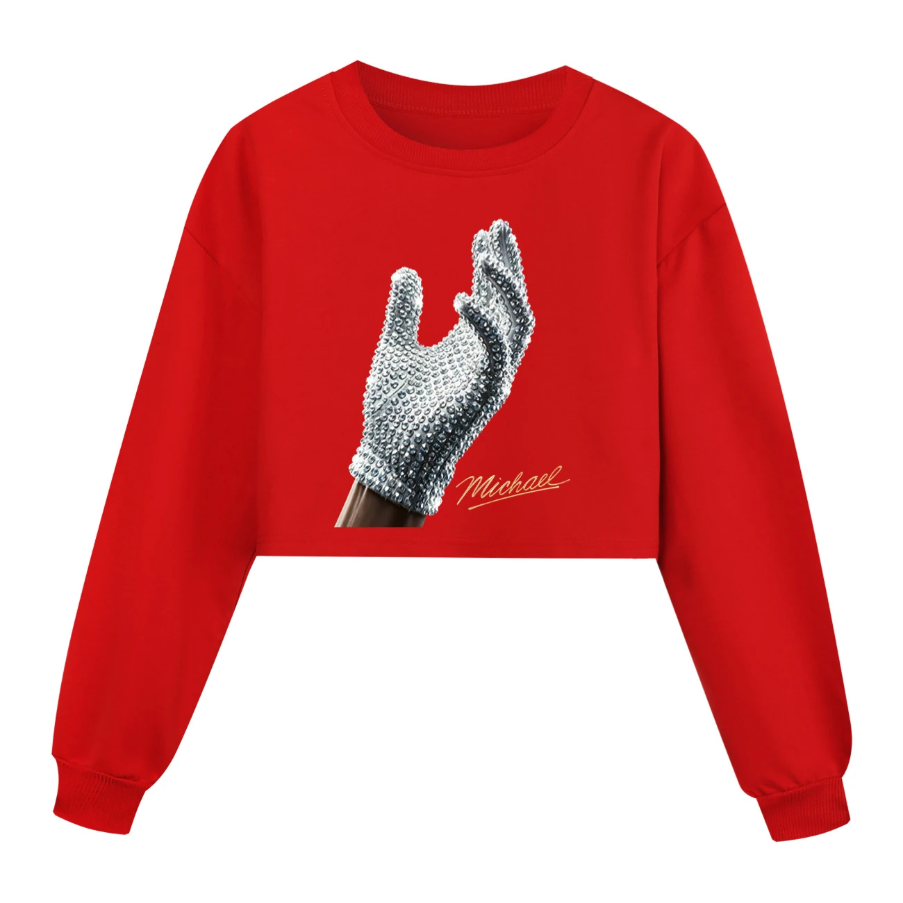 Spotlight Cropped Sweatshirt Play Set, Style 03 · Red