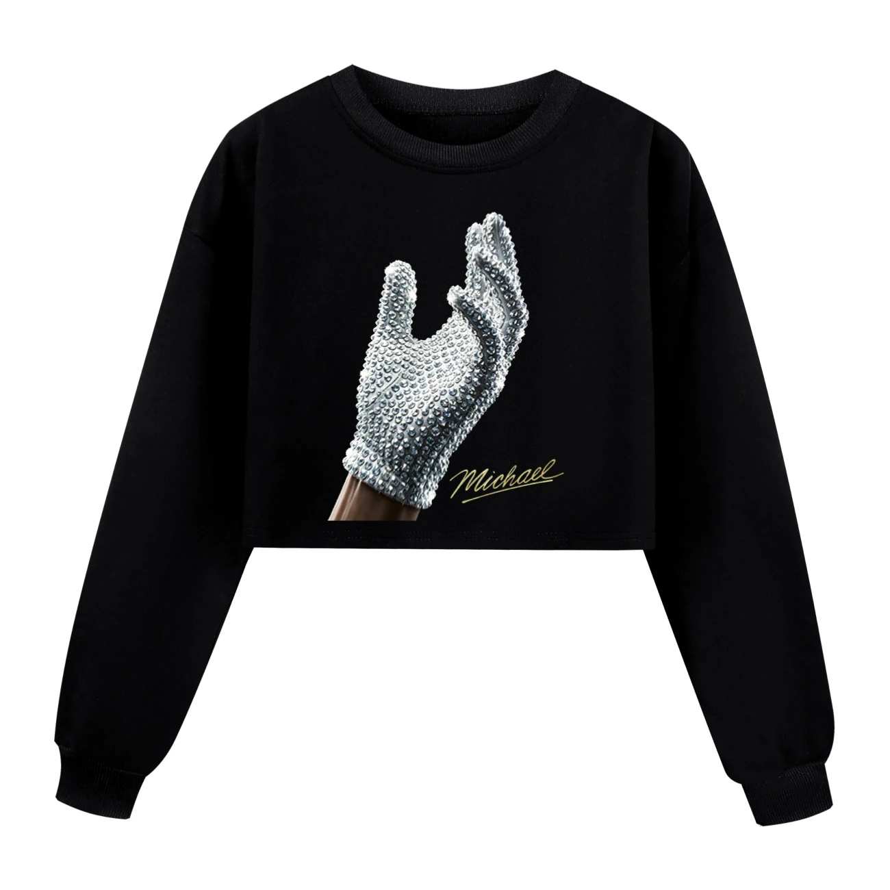 Spotlight Cropped Sweatshirt Play Set, Style 04 · Black