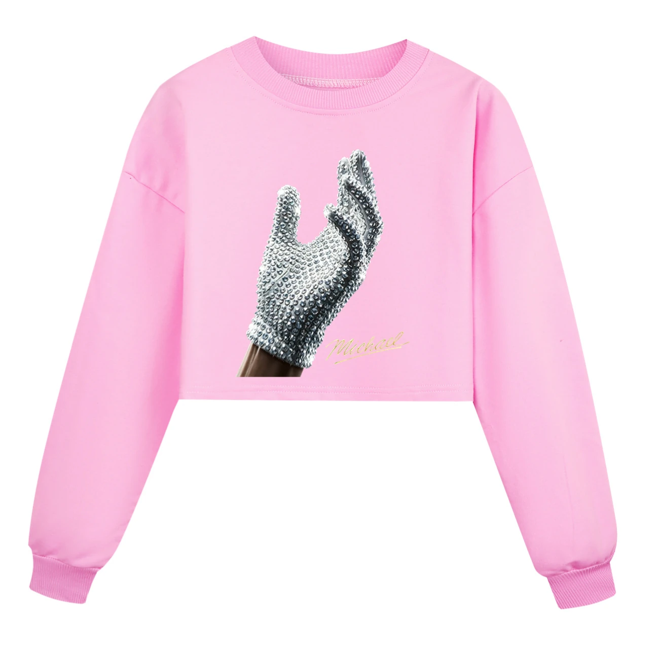 Spotlight Cropped Sweatshirt Play Set, Style 05 · Pink