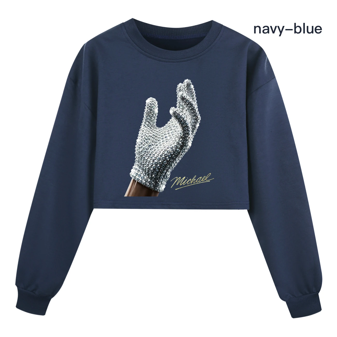 Spotlight Cropped Sweatshirt Play Set, Style 06 · Navy