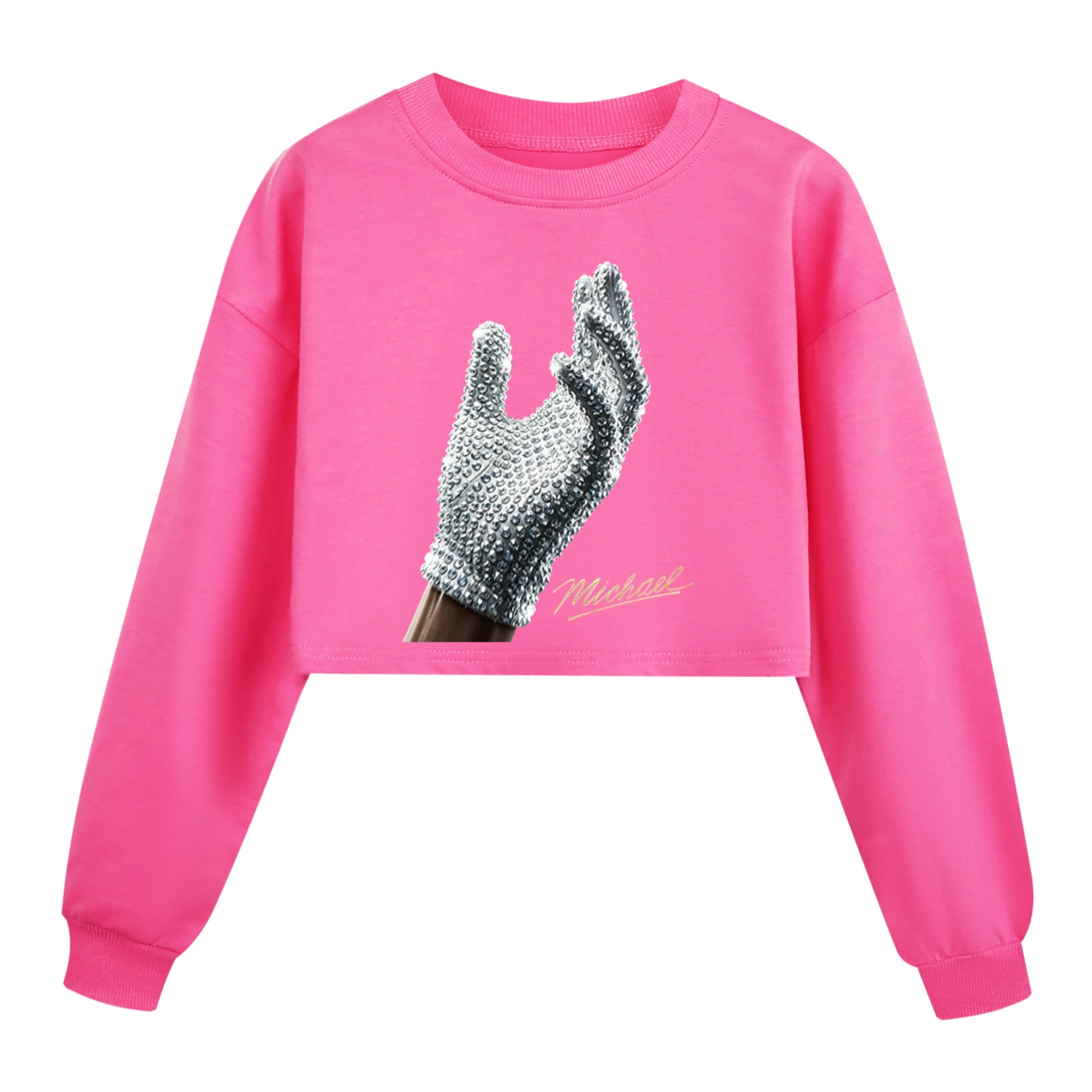 Spotlight Cropped Sweatshirt Play Set, Style 07 · Rose
