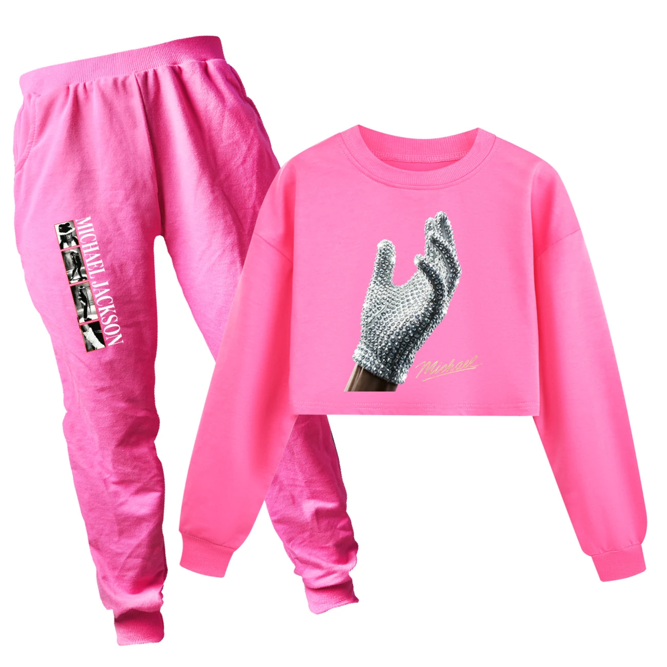 Spotlight Cropped Sweatshirt Play Set, Style 09 · Set · Rose