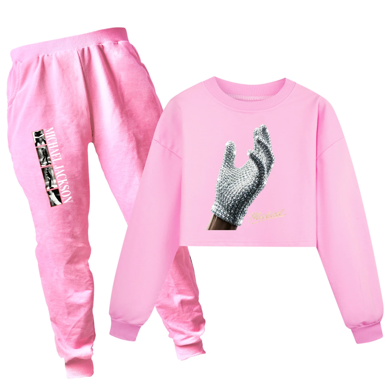 Spotlight Cropped Sweatshirt Play Set, Style 10 · Set · Pink