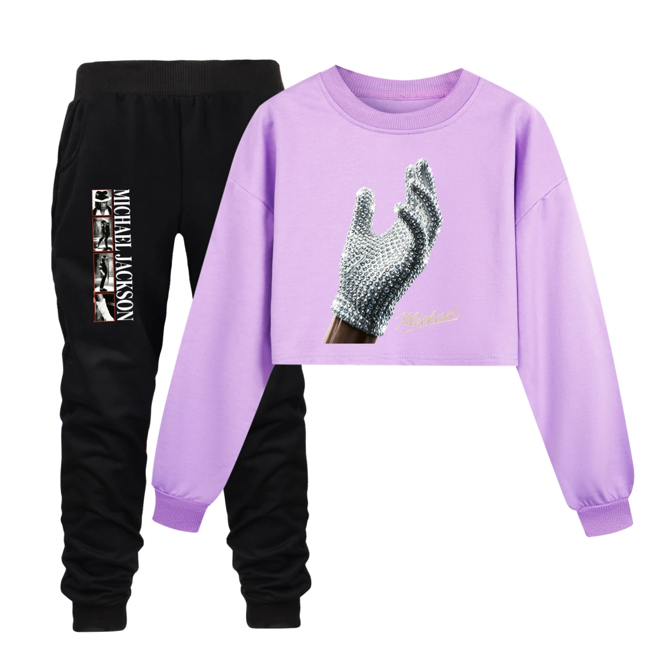 Spotlight Cropped Sweatshirt Play Set, Style 12 · Set · Purple