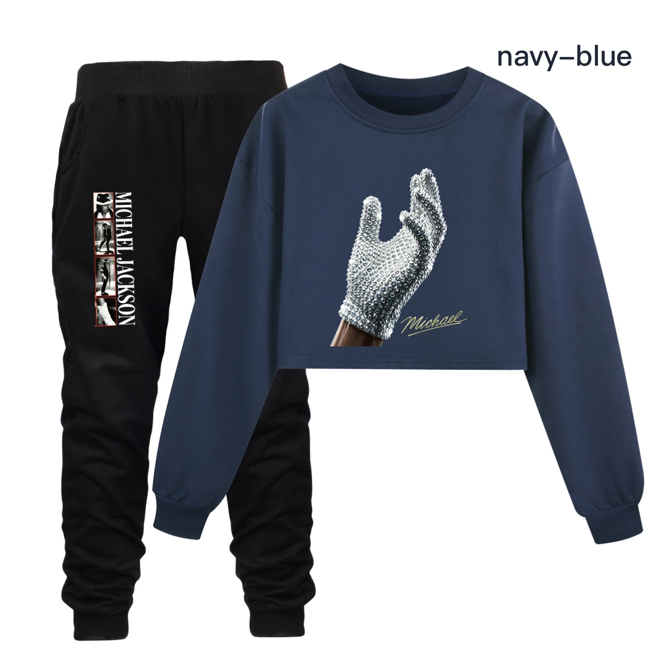 Spotlight Cropped Sweatshirt Play Set, Style 13 · Set · Navy