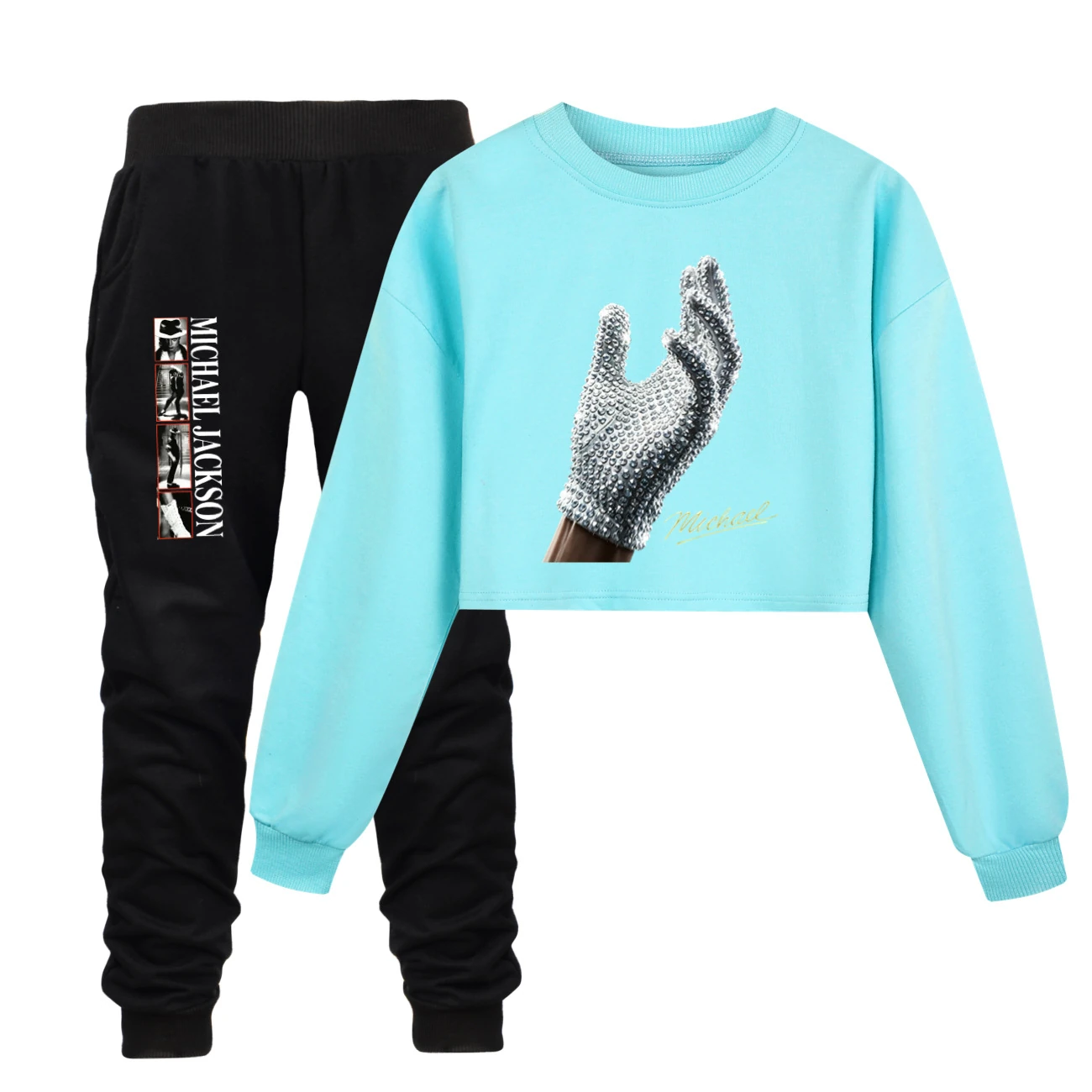 Spotlight Cropped Sweatshirt Play Set, Style 14 · Set · Sky Blue
