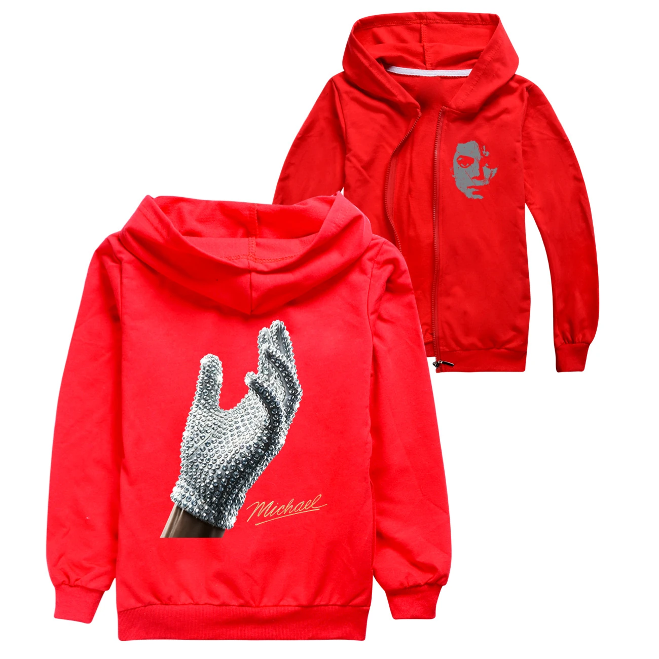 Spotlight Zip-Up Track Set, Style 03 · Red