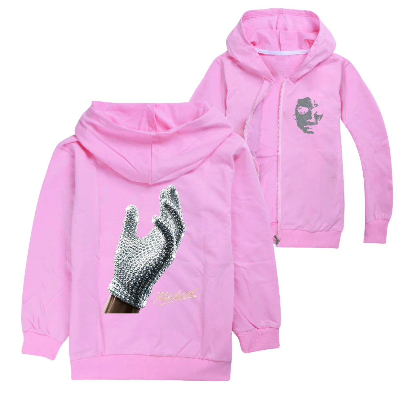 Spotlight Zip-Up Track Set, Style 05 · Pink