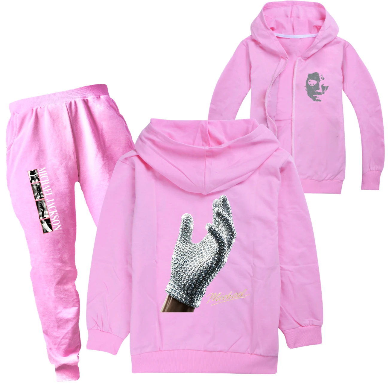 Spotlight Zip-Up Track Set, Style 10 · Set · Pink