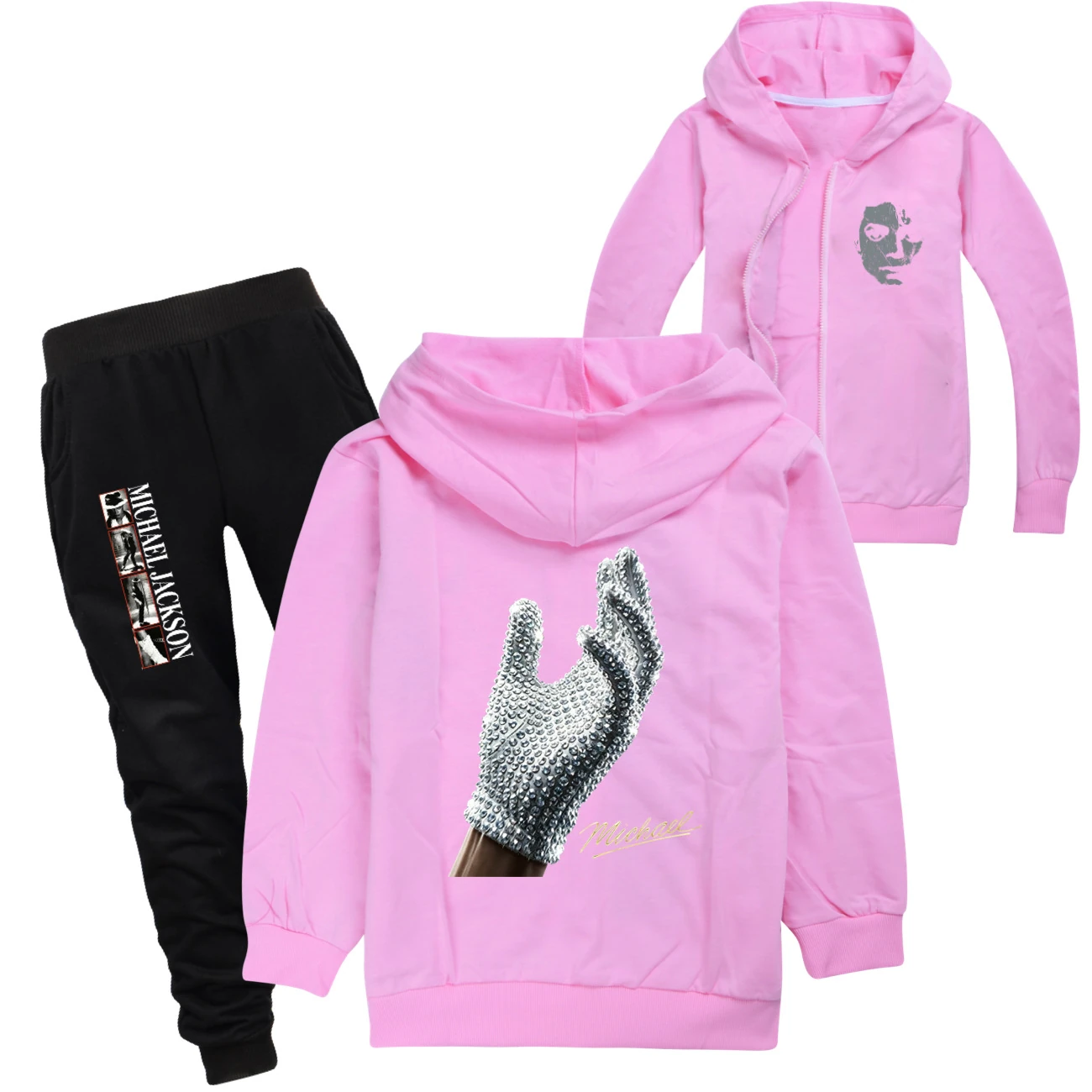 Spotlight Zip-Up Track Set, Style 11 · Set · Pink