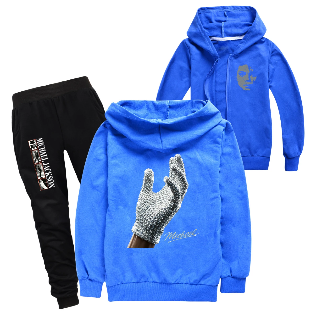 Spotlight Zip-Up Track Set, Style 13 · Set · Blue