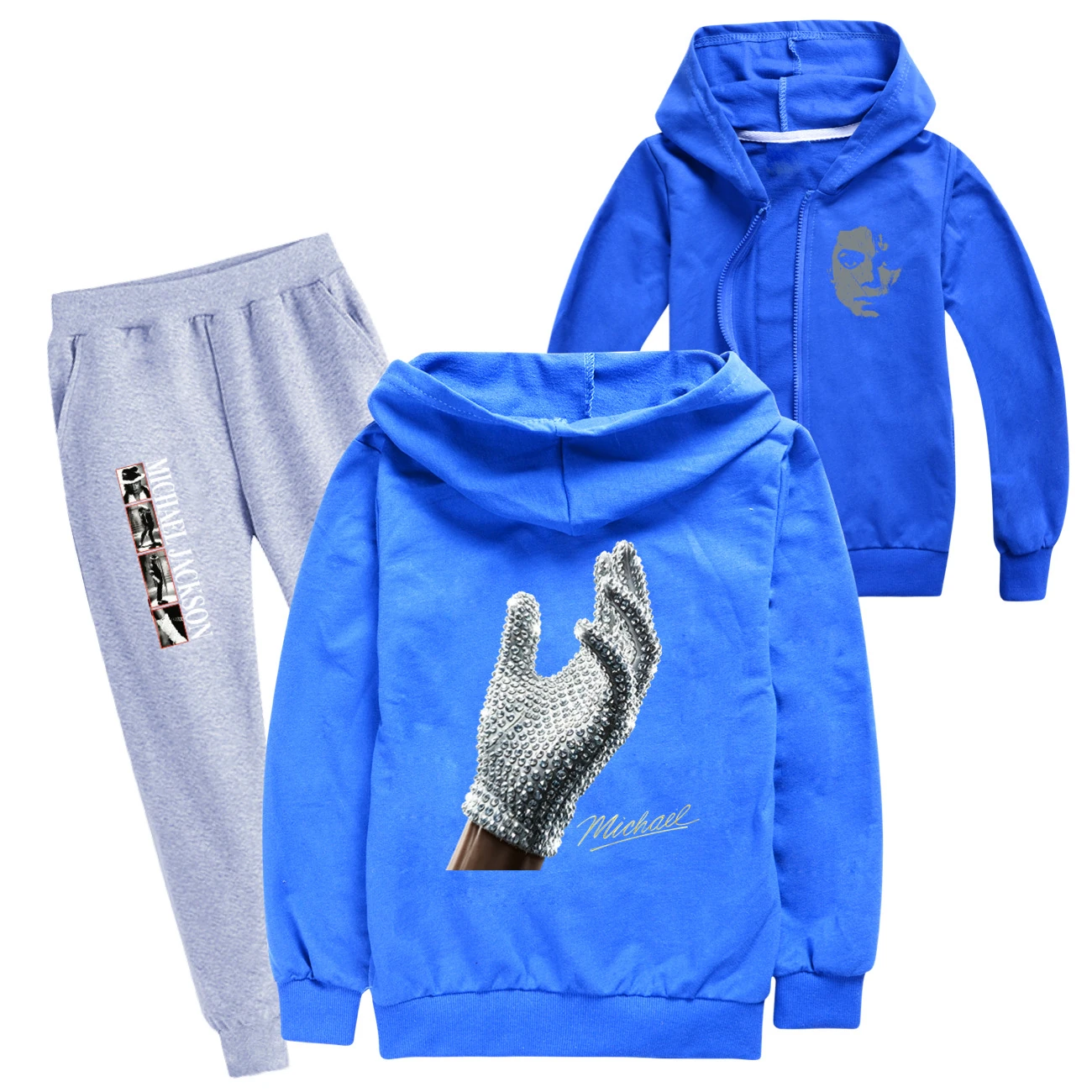 Spotlight Zip-Up Track Set, Style 19 · Set · Blue