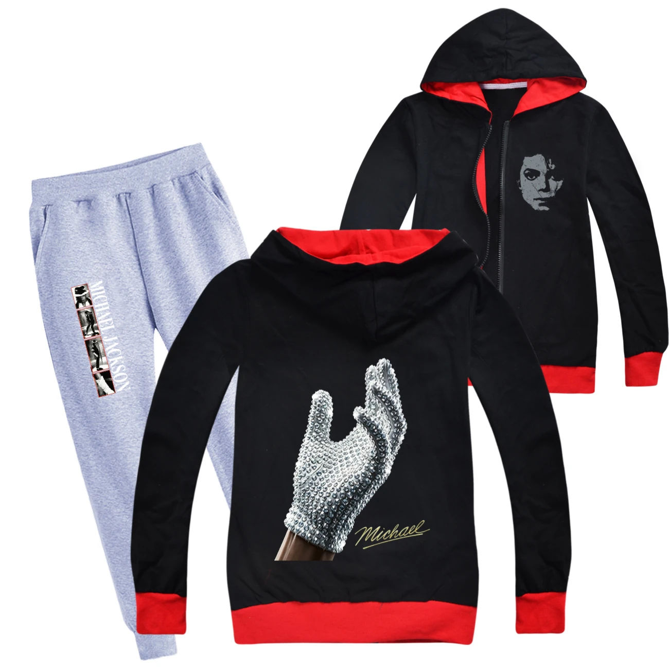 Spotlight Zip-Up Track Set, Style 20 · Set · Black