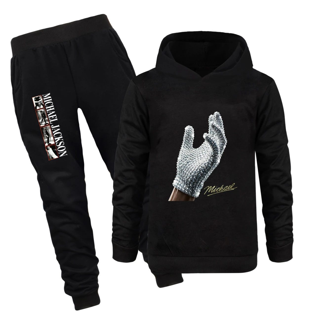 Spotlight Classic Hoodie & Jogger Set, Style 14 · Set · Black