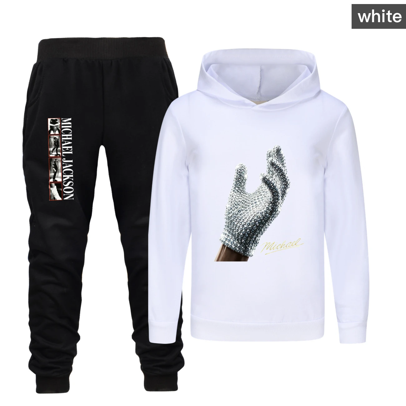 Spotlight Classic Hoodie & Jogger Set, Style 19 · Set · White