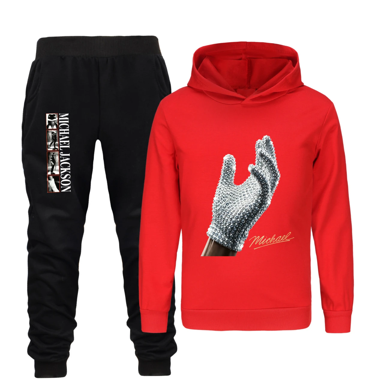 Spotlight Classic Hoodie & Jogger Set, Style 28 · Set · Red
