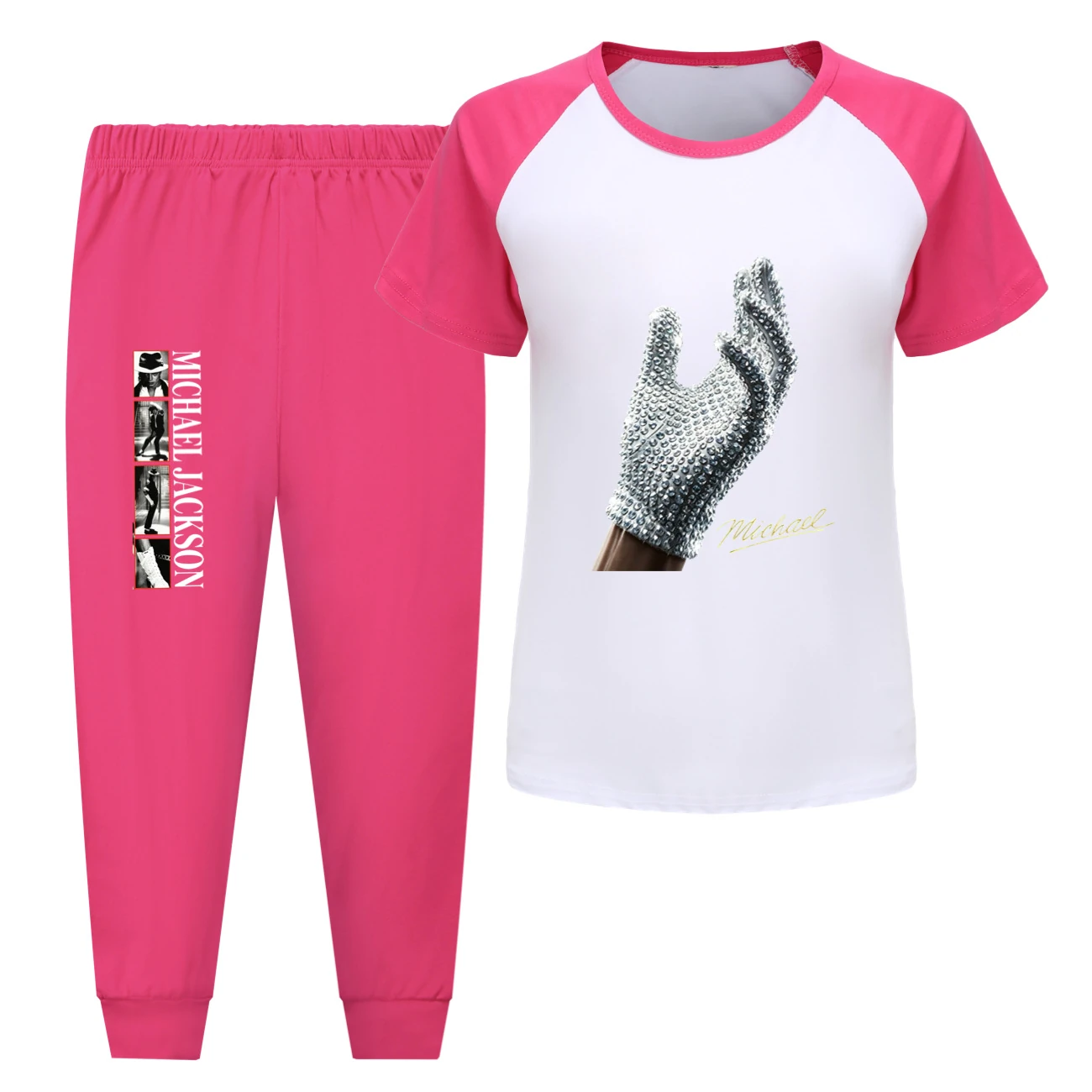 Spotlight Tee & Shorts Active Set, Style 09 · Pants · Rose