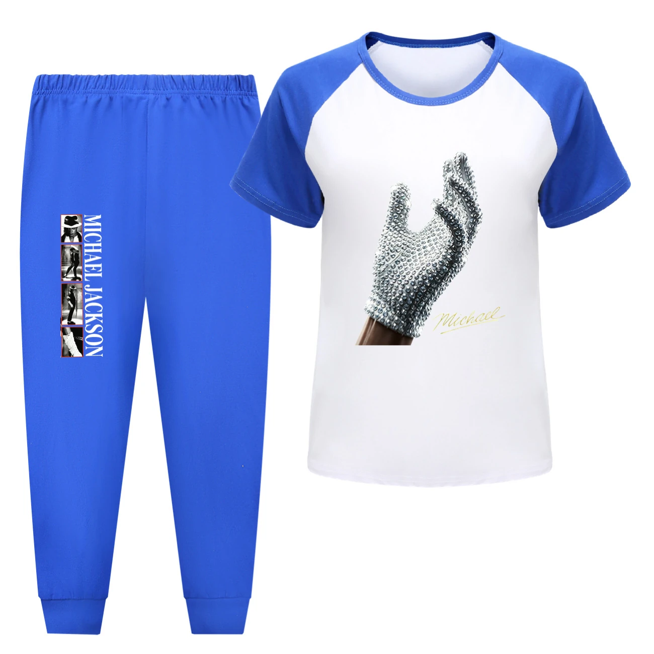 Spotlight Tee & Shorts Active Set, Style 12 · Pants · Blue