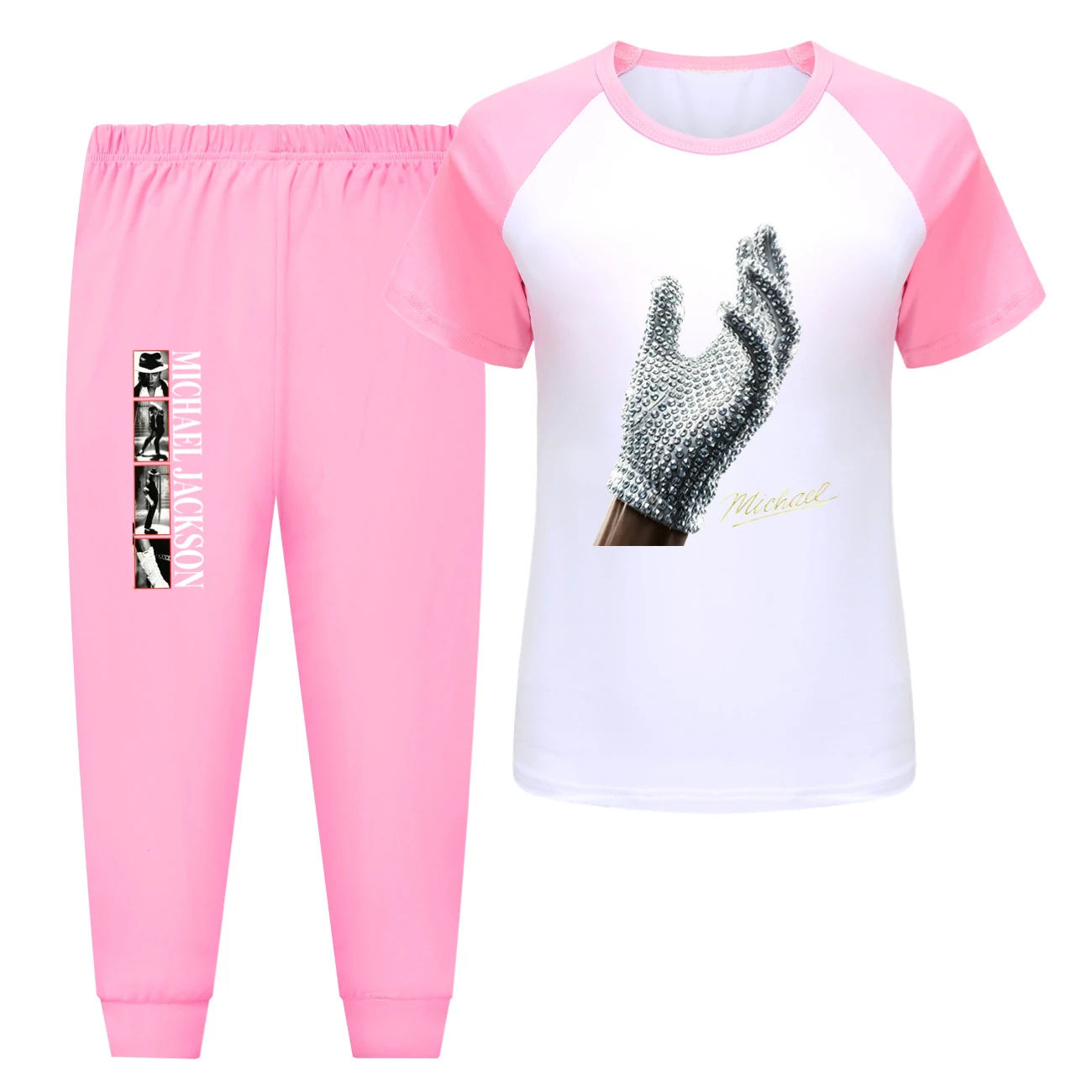 Spotlight Tee & Shorts Active Set, Style 15 · Pants · Pink