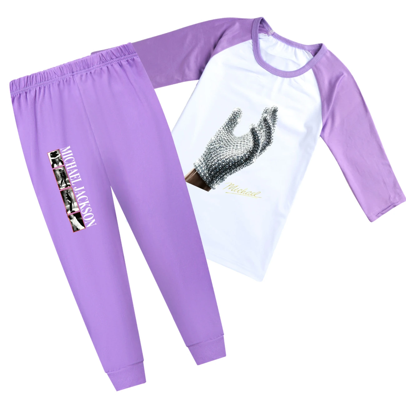 Spotlight Tee & Shorts Active Set, Style 23 · Short Sleeve · Purple