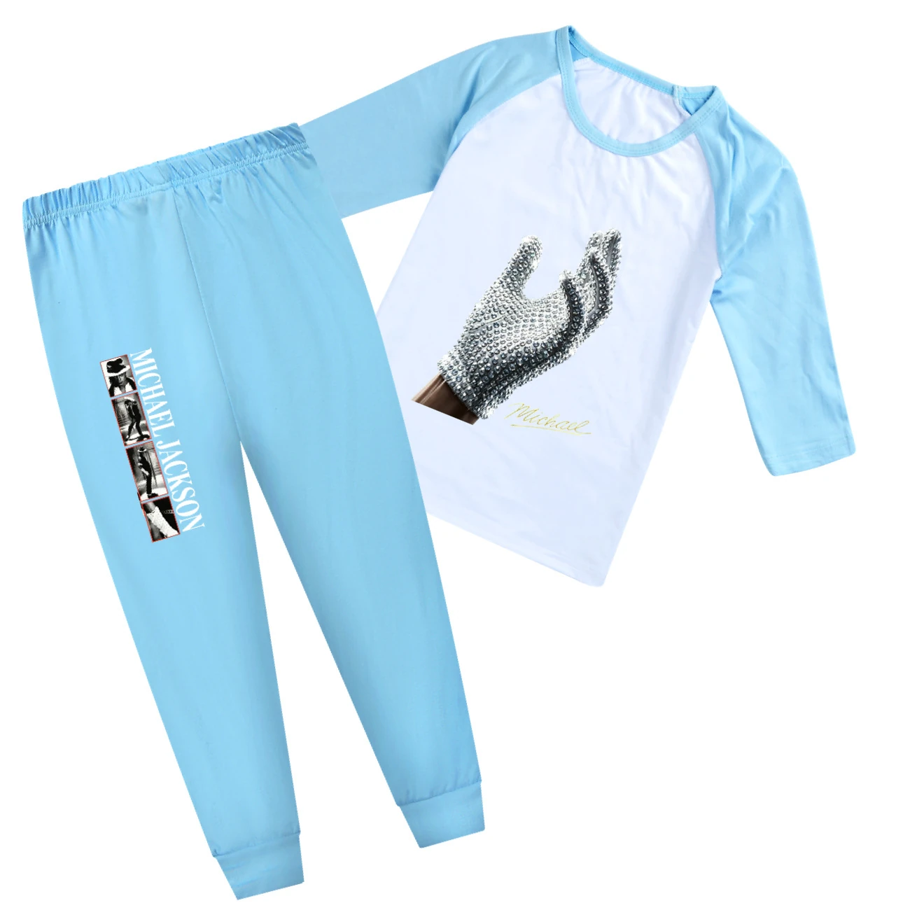 Spotlight Tee & Shorts Active Set, Style 24 · Short Sleeve · Light Blue