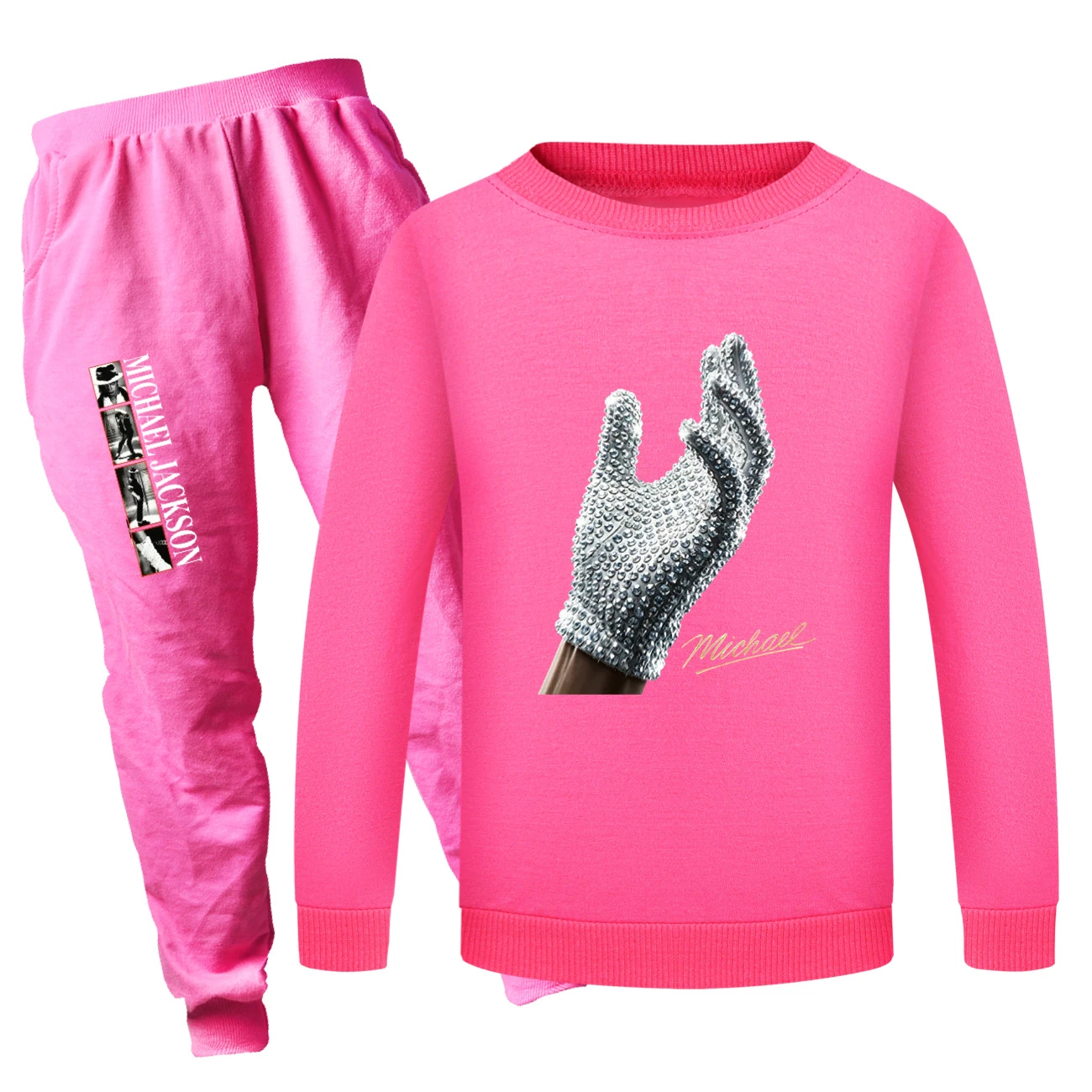 Spotlight Crewneck Sweatshirt Set, Style 04 · Set · Rose