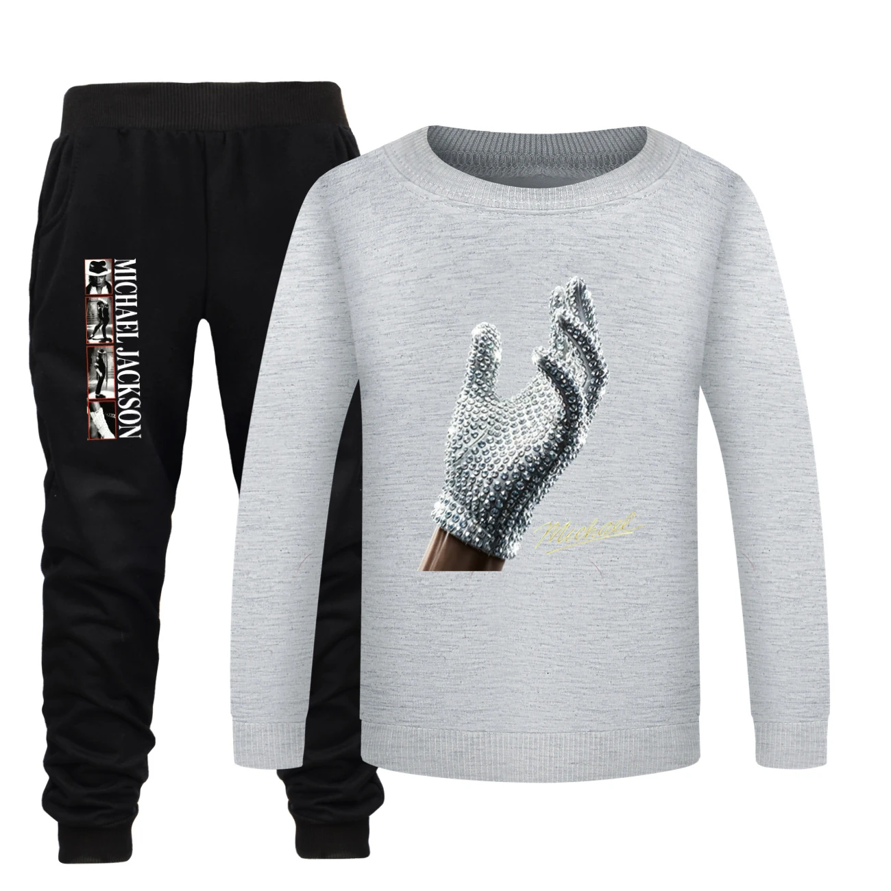Spotlight Crewneck Sweatshirt Set, Style 23 · Grey