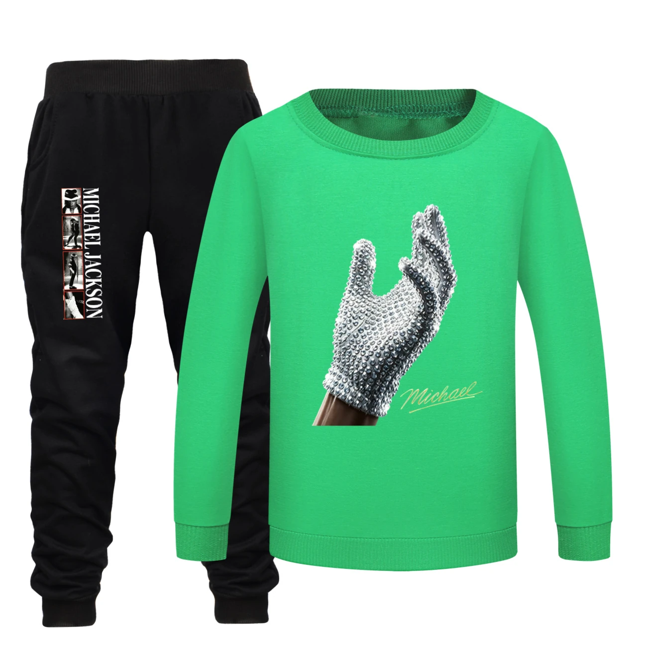 Spotlight Crewneck Sweatshirt Set, Style 24 · Green