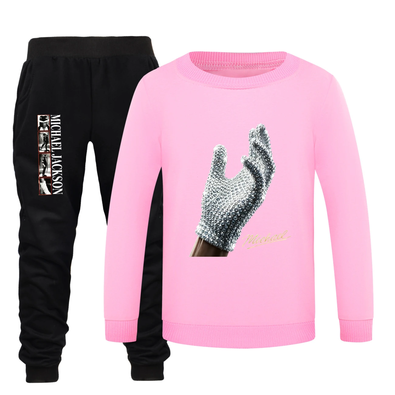 Spotlight Crewneck Sweatshirt Set, Style 28 · Pink