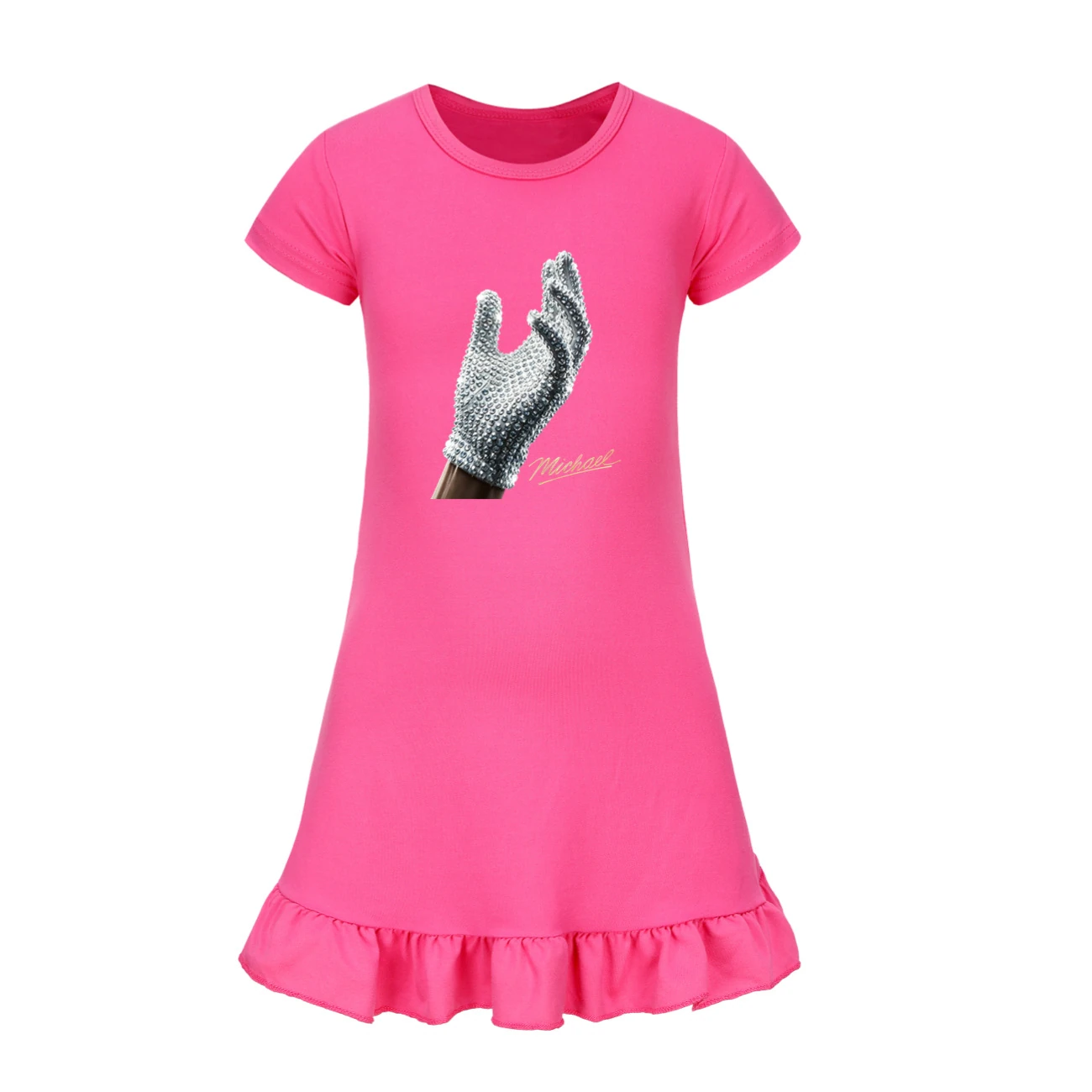 Spotlight Ruffle-Hem Jersey Dress, Style 13 · Rose