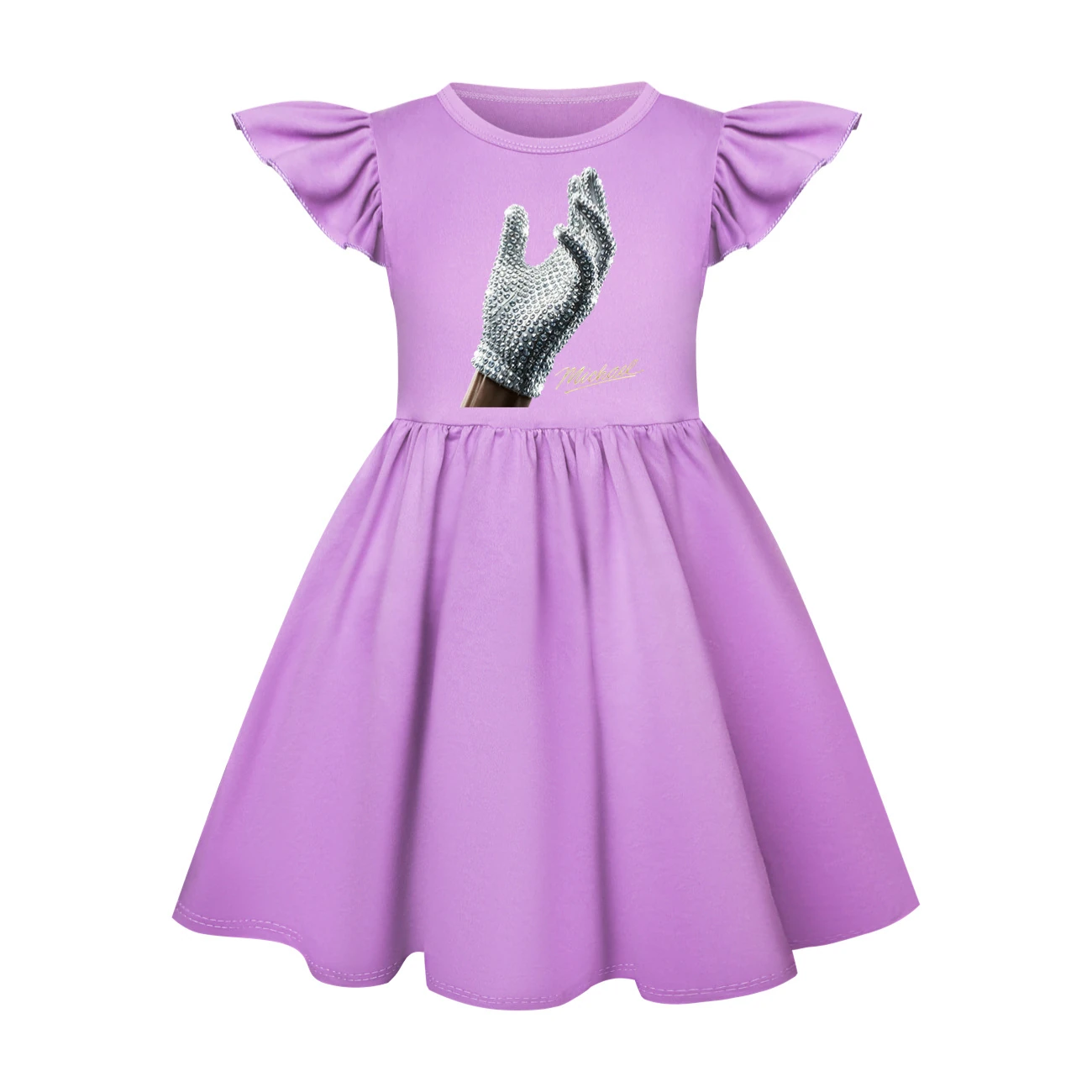 Spotlight Ruffle-Hem Jersey Dress, Style 18 · Purple