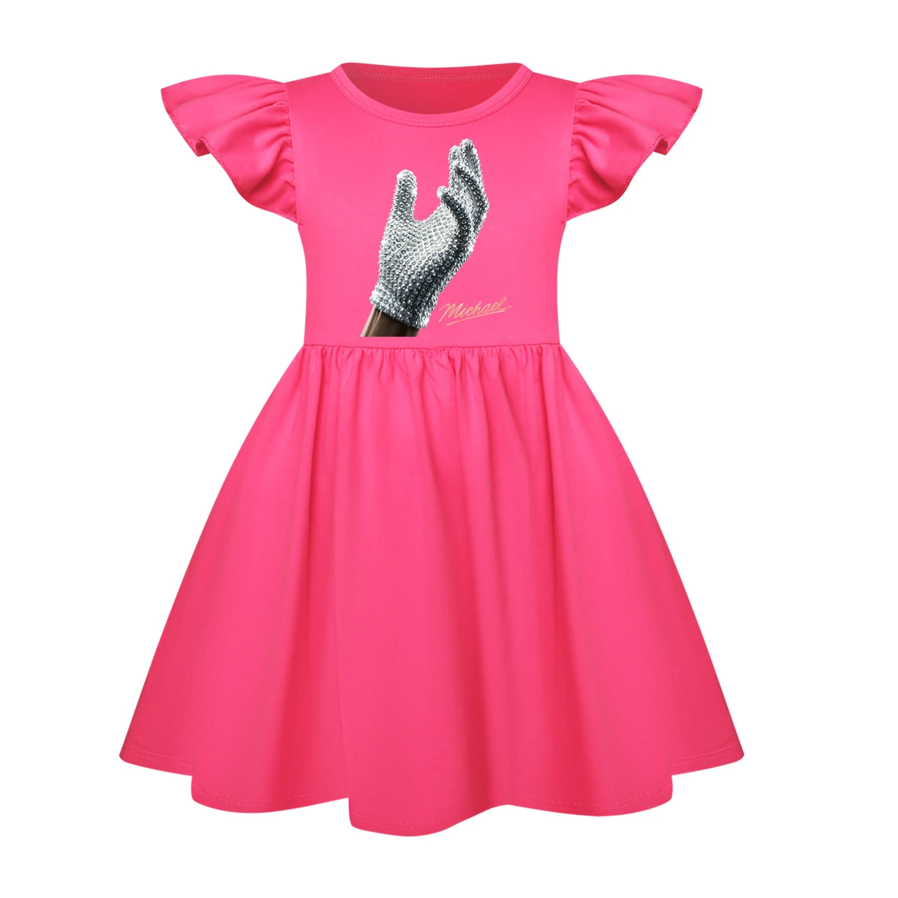 Spotlight Ruffle-Hem Jersey Dress, Style 19 · Rose