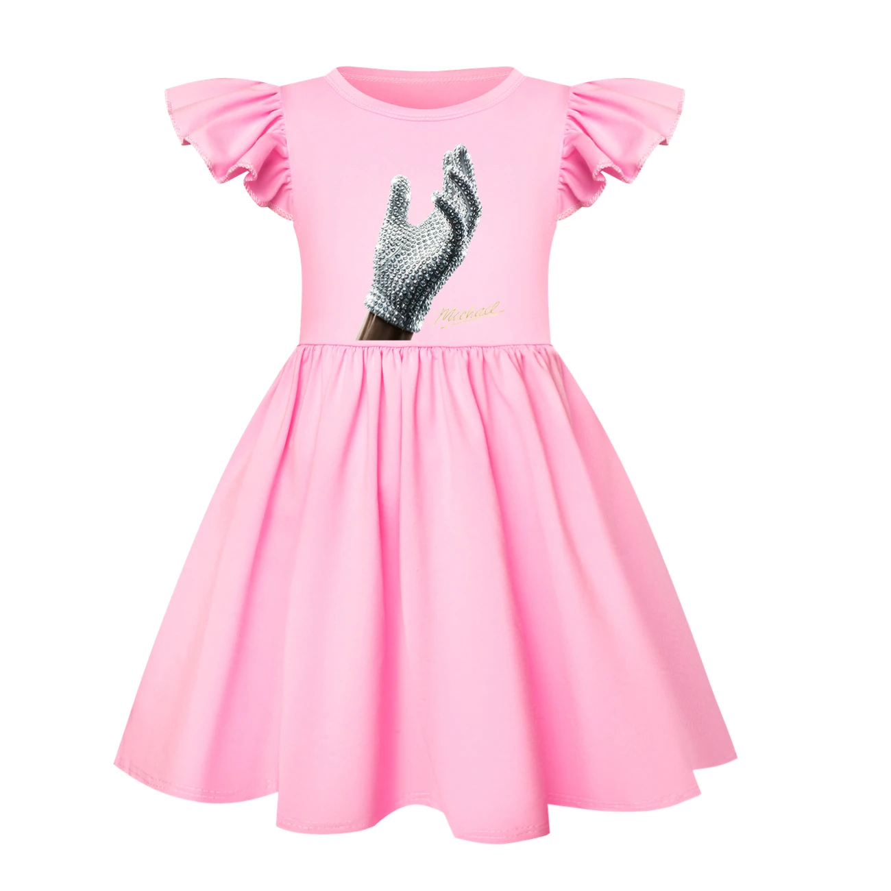 Spotlight Ruffle-Hem Jersey Dress, Style 20 · Pink