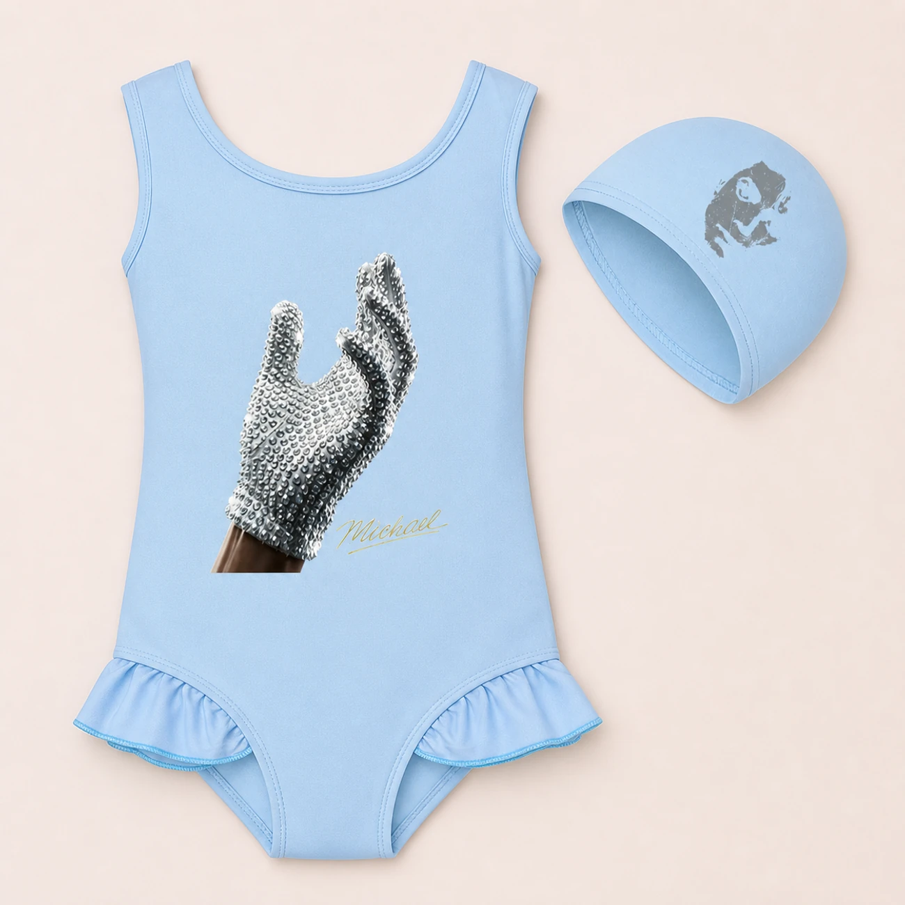 Spotlight Girls’ Swimsuit & Cap Set product view