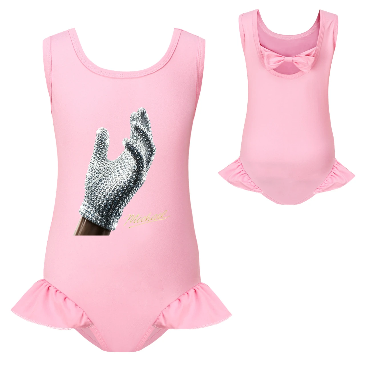 Spotlight Girls’ Swimsuit & Cap Set, Style 20 · Single Piece · Pink