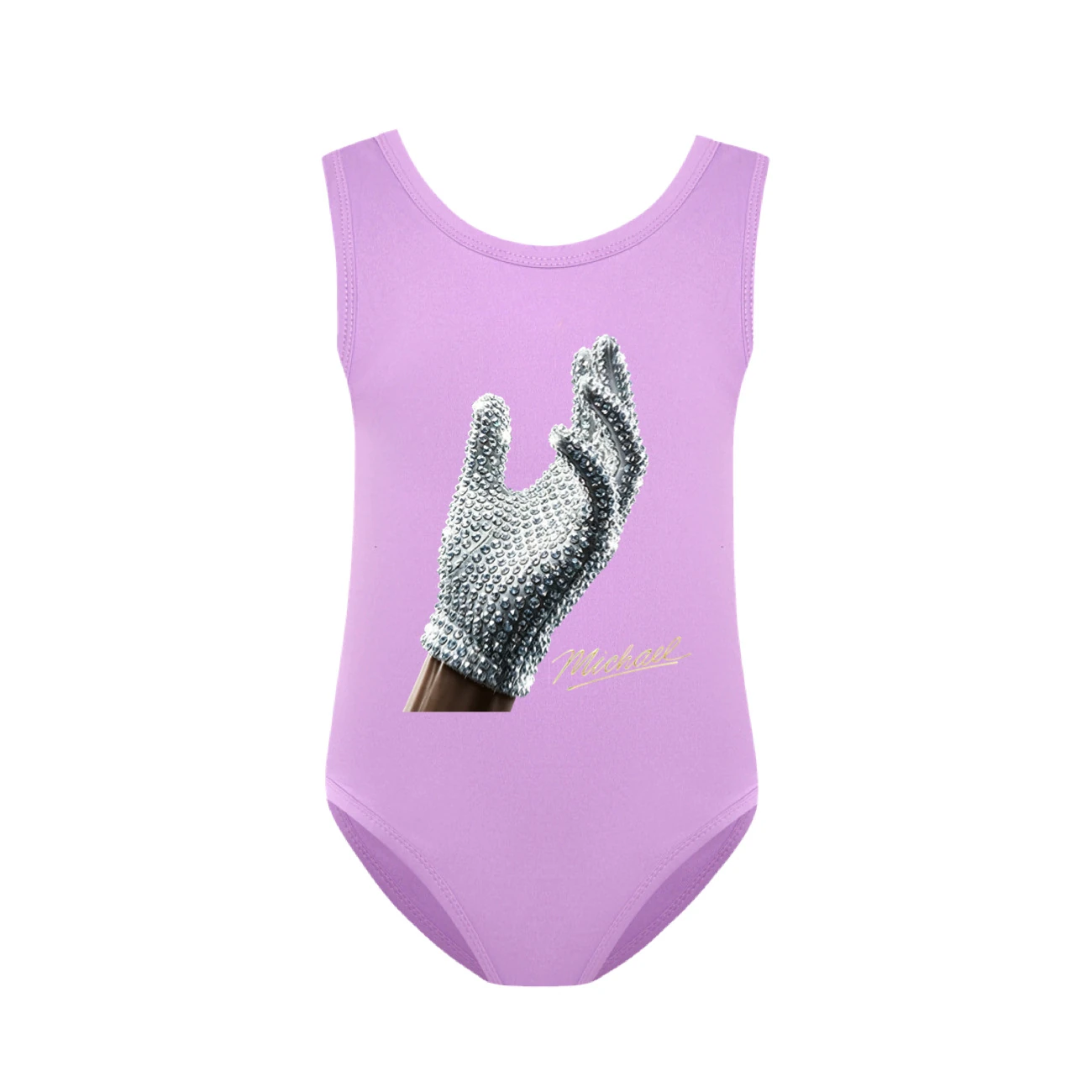 Spotlight Girls’ Swimsuit & Cap Set, Style 28 · Purple
