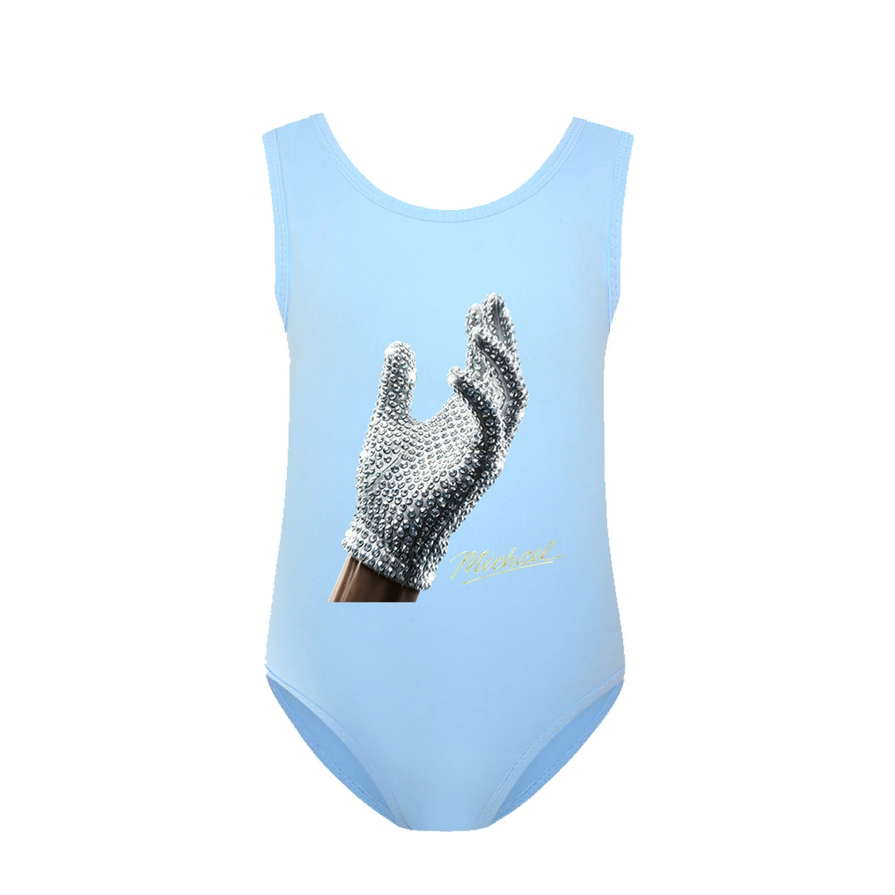 Spotlight Girls’ Swimsuit & Cap Set, Style 31 · Light Blue