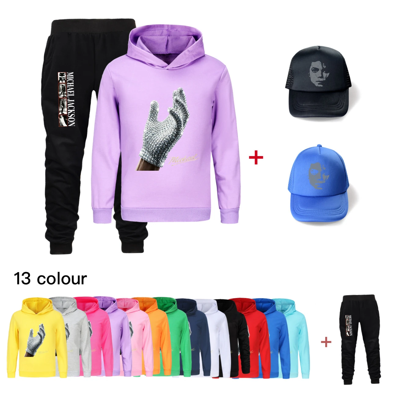 Spotlight Three-Piece Hoodie, Jogger & Hat Set, clean product view