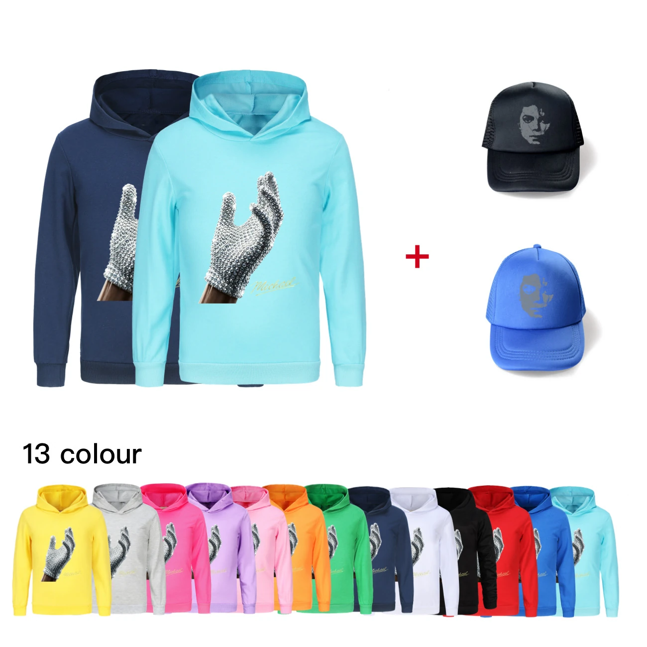 Spotlight Graphic Hoodie & Sun Hat Set product view
