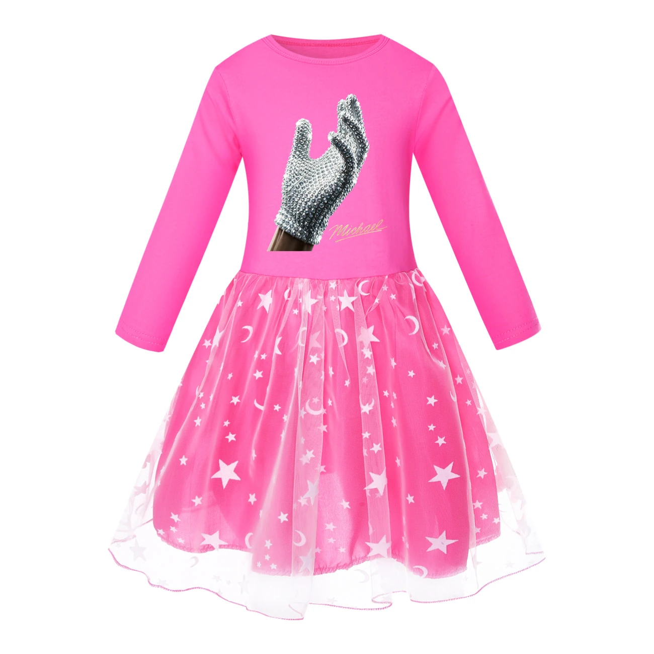 Spotlight Rainbow Tulle Twirl Dress, Style 05 · Star Tulle · Rose