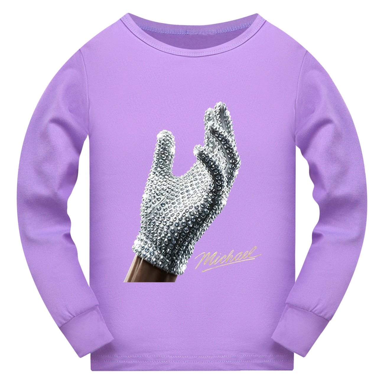 Spotlight Everyday Long & Short Sleeve Tee, Style 01 · Long Sleeve · Purple