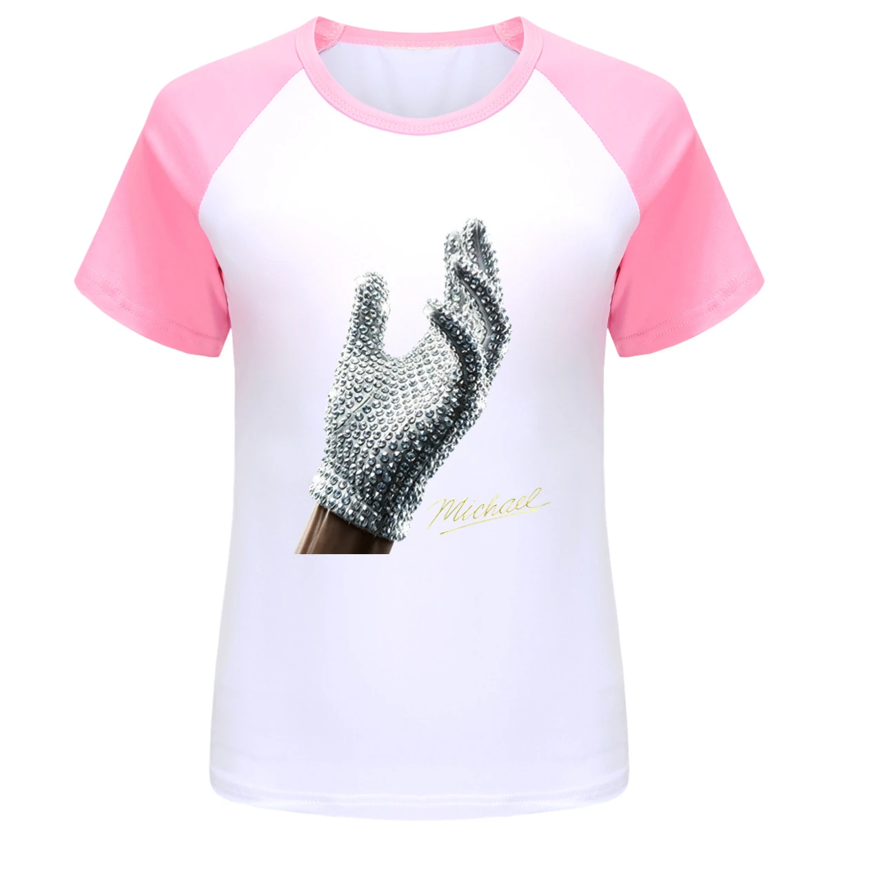 Spotlight Everyday Long & Short Sleeve Tee, Style 13 · Short Sleeve · Pink