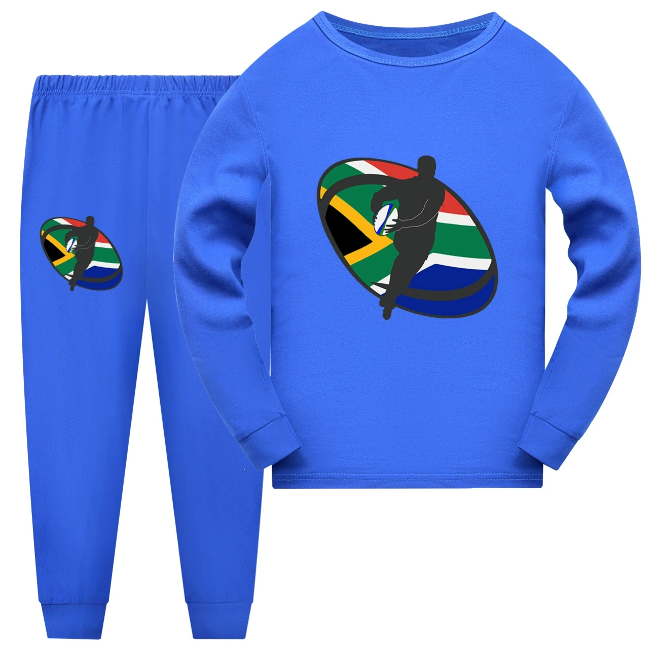 Family Lounge Set — 5807 Edition, Style 12 · Long Sleeve · Blue