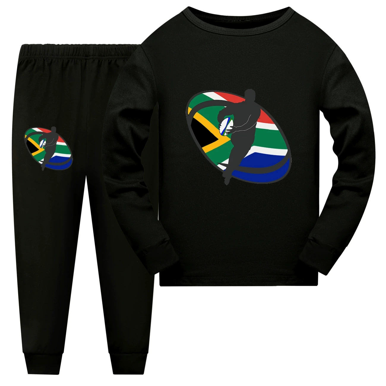 Family Lounge Set — 5807 Edition, Style 13 · Long Sleeve · Black