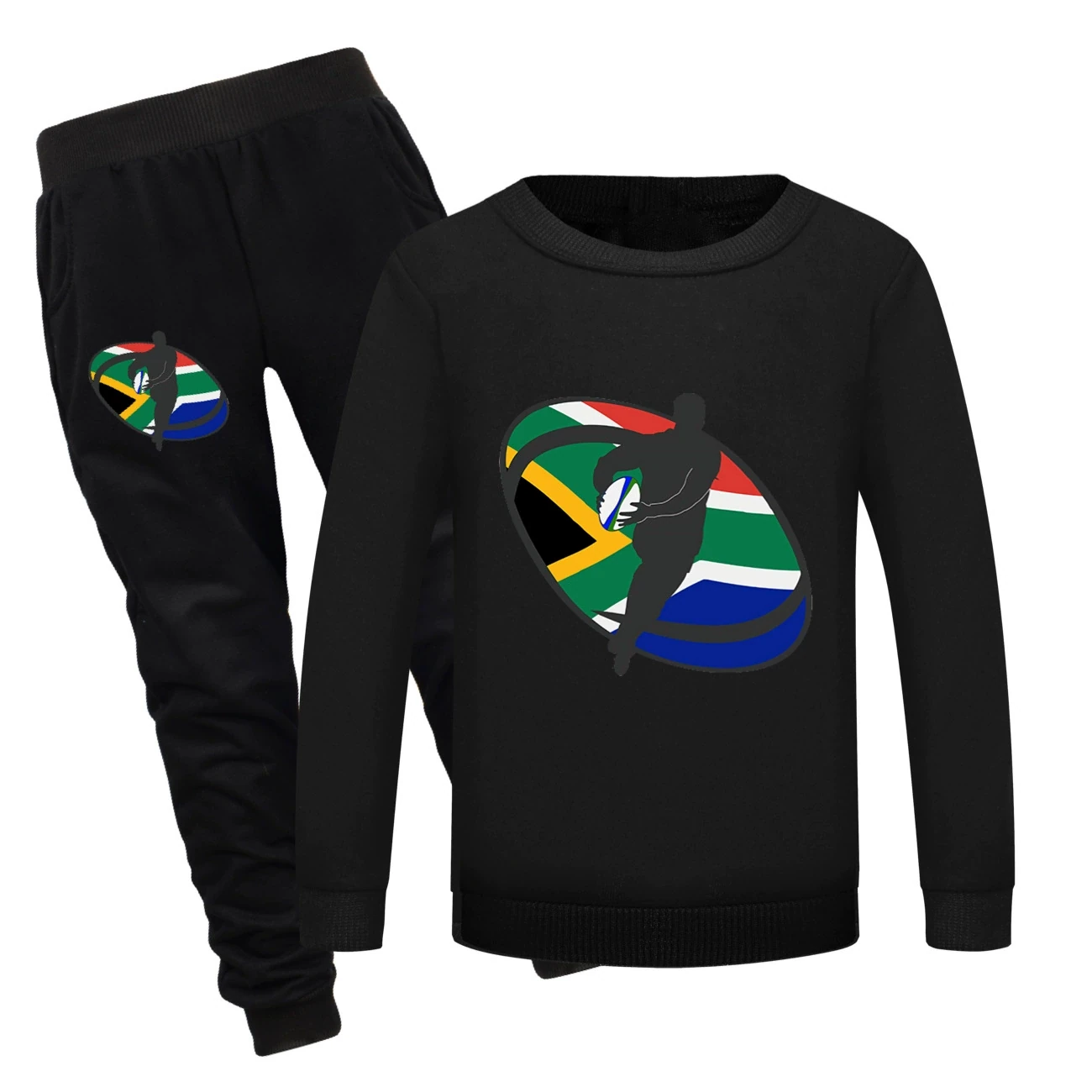 Crewneck Sweatshirt Set — 5807 Edition, Style 01 · Set · Black