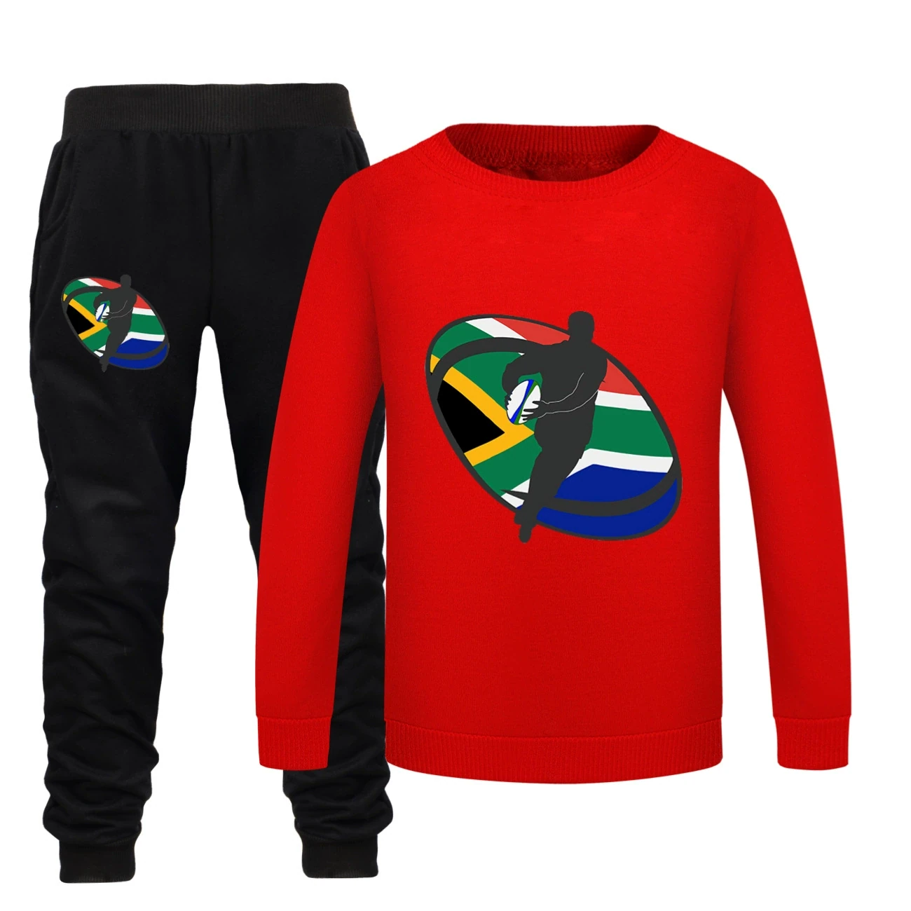 Crewneck Sweatshirt Set — 5807 Edition, Style 21 · Red