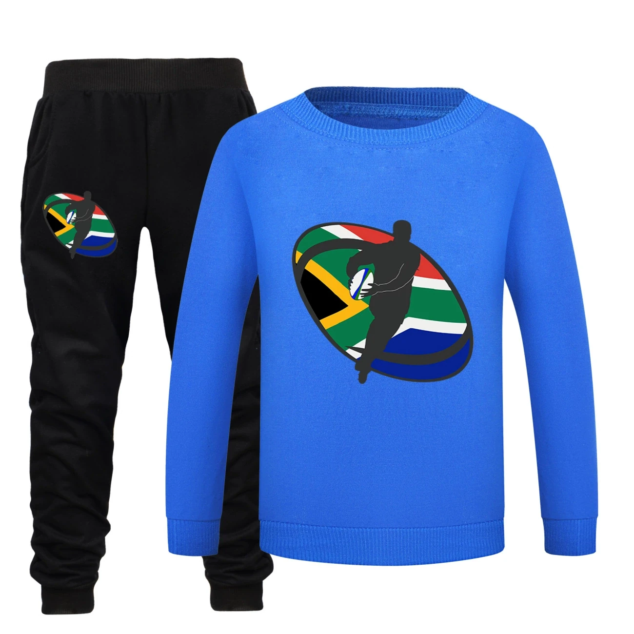 Crewneck Sweatshirt Set — 5807 Edition, Style 27 · Blue
